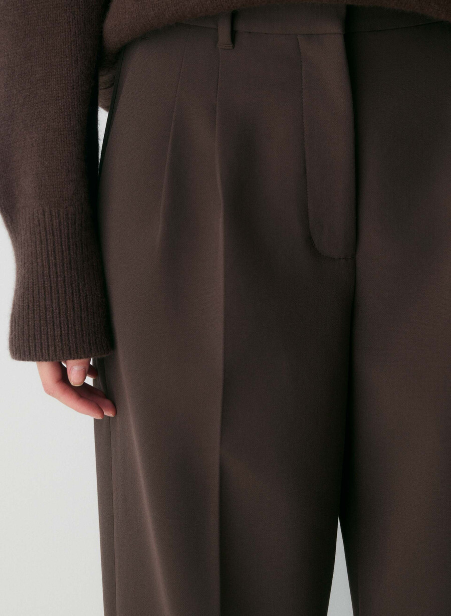 pantalonii fără efort - ressential maro mocha rich
