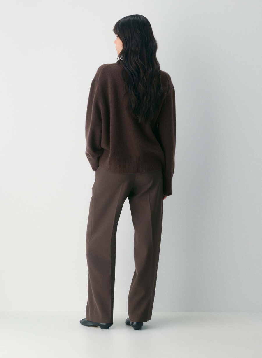 pantalonii fără efort - ressential maro mocha rich
