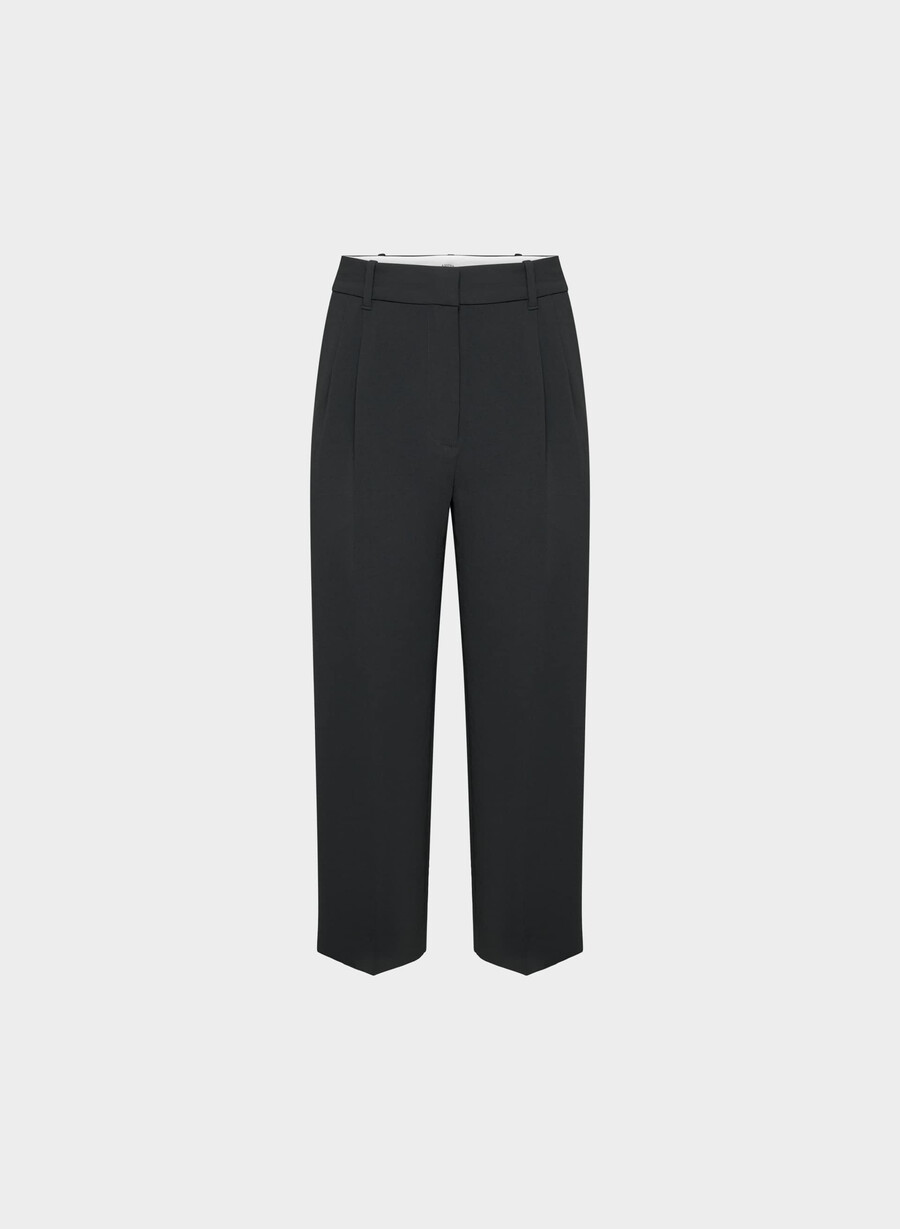 pantalonii scurți the effortless pant - crepette negri