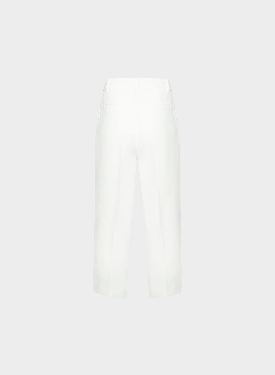 pantalonii scurți the effortless pant - crepette alb