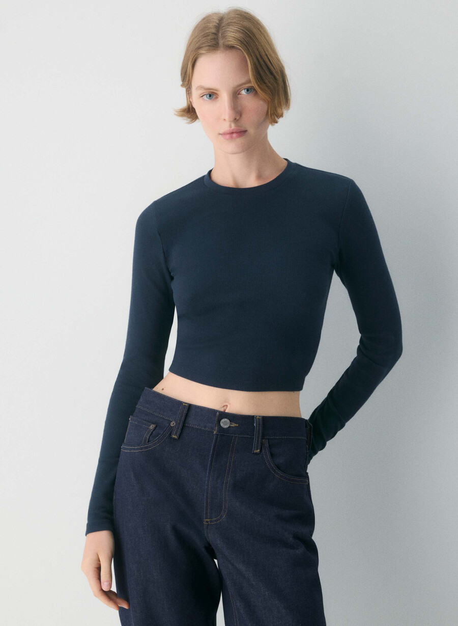 tricou cu mânecă lungă homestretch rib admiral