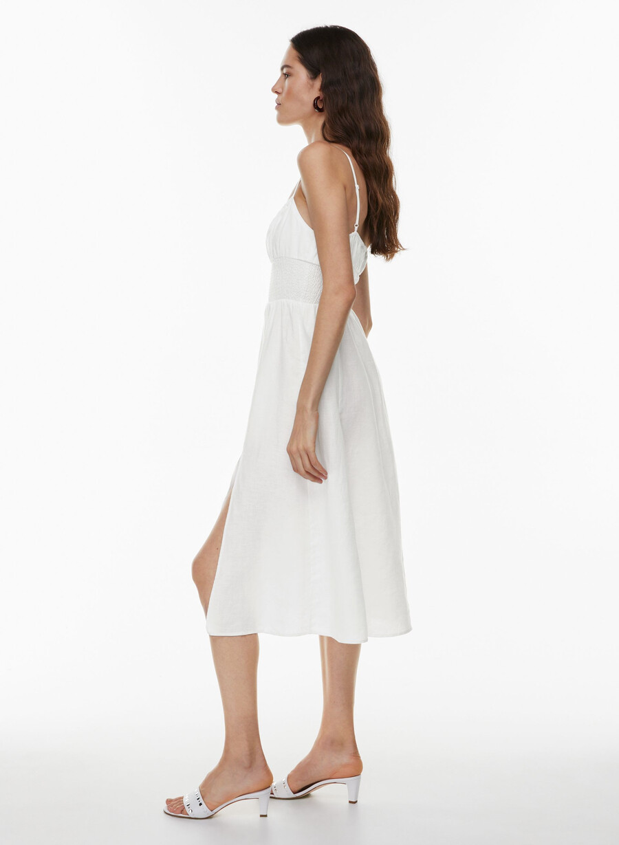 rochie genoa din in albĂ