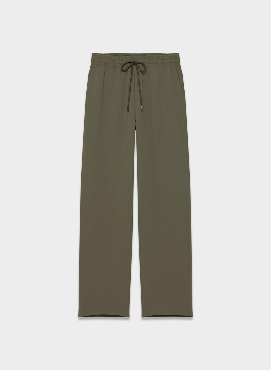 pantaloni thesis - crepette dark olive