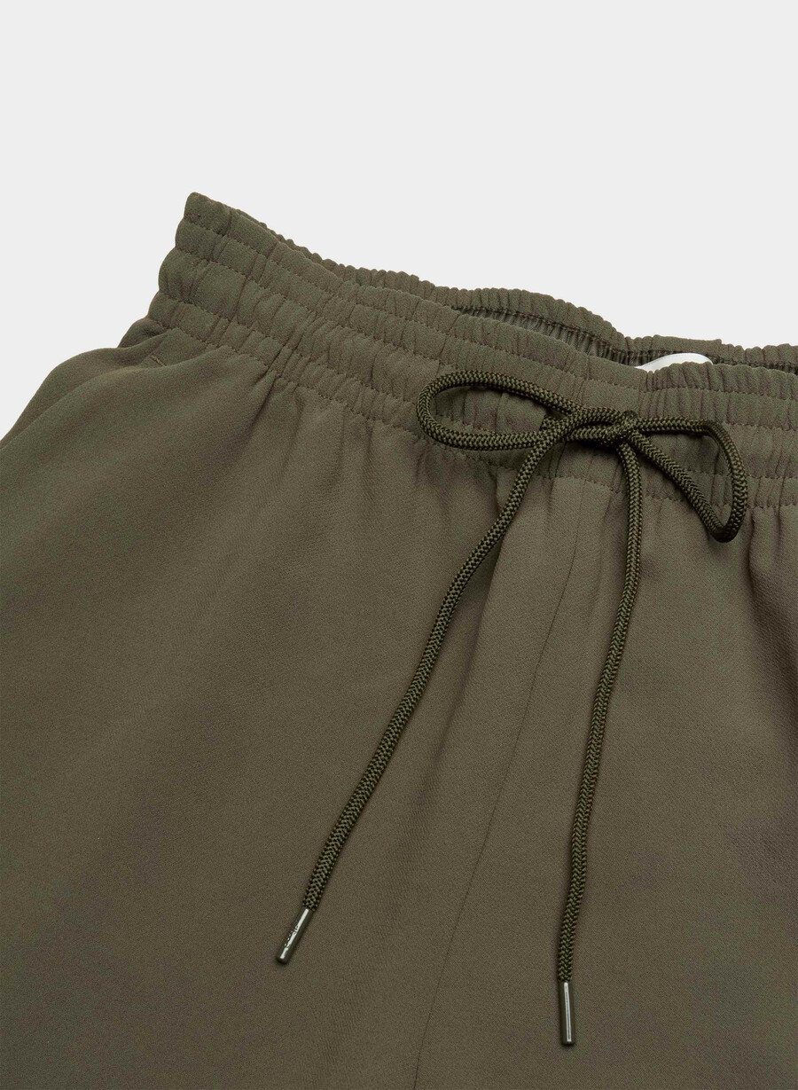 pantaloni thesis - crepette dark olive