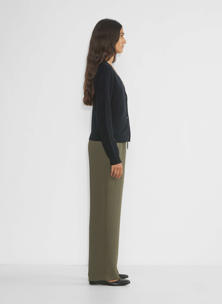 pantaloni thesis - crepette dark olive