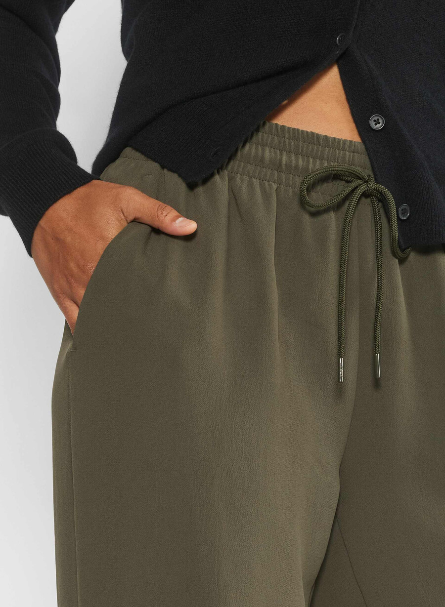 pantaloni thesis - crepette dark olive