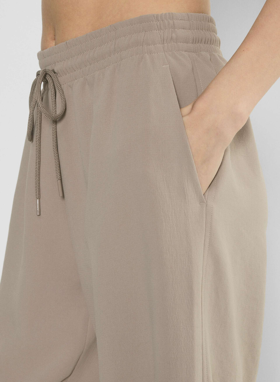 pantaloni thesis - crepette nomad taupe