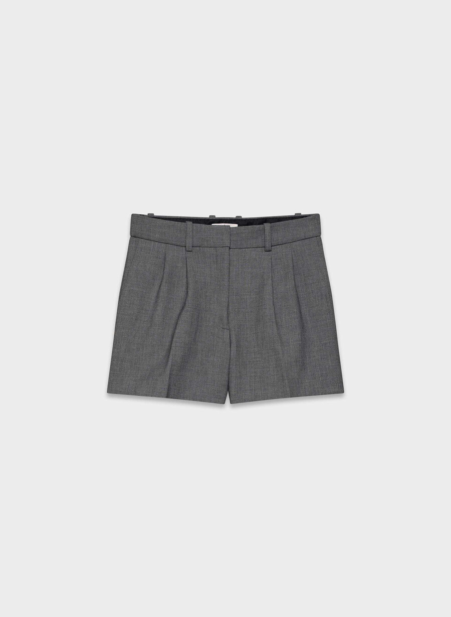 pantaloni scurți mini plisați - ressential heather charcoal