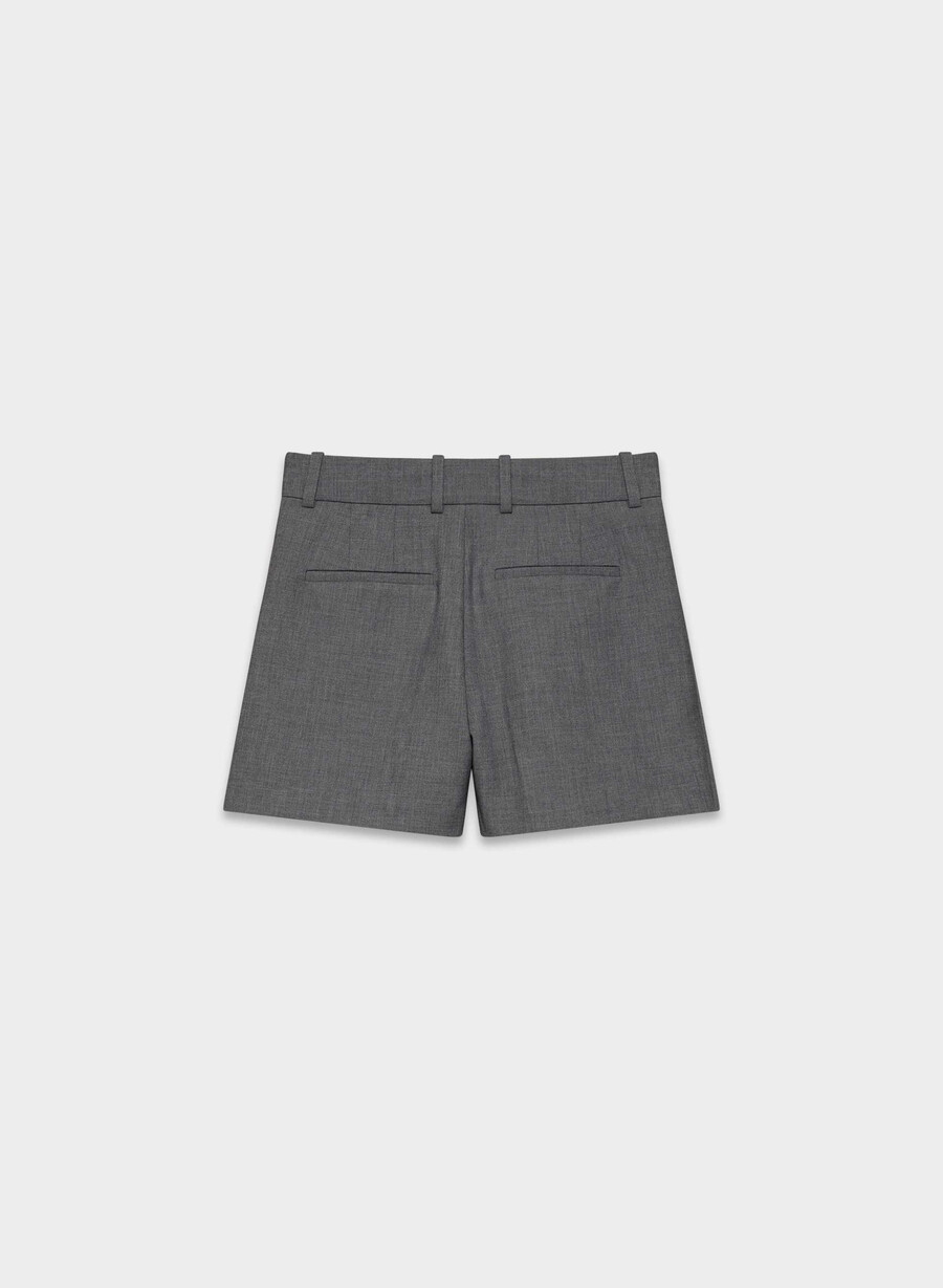 pantaloni scurți mini plisați - ressential heather charcoal