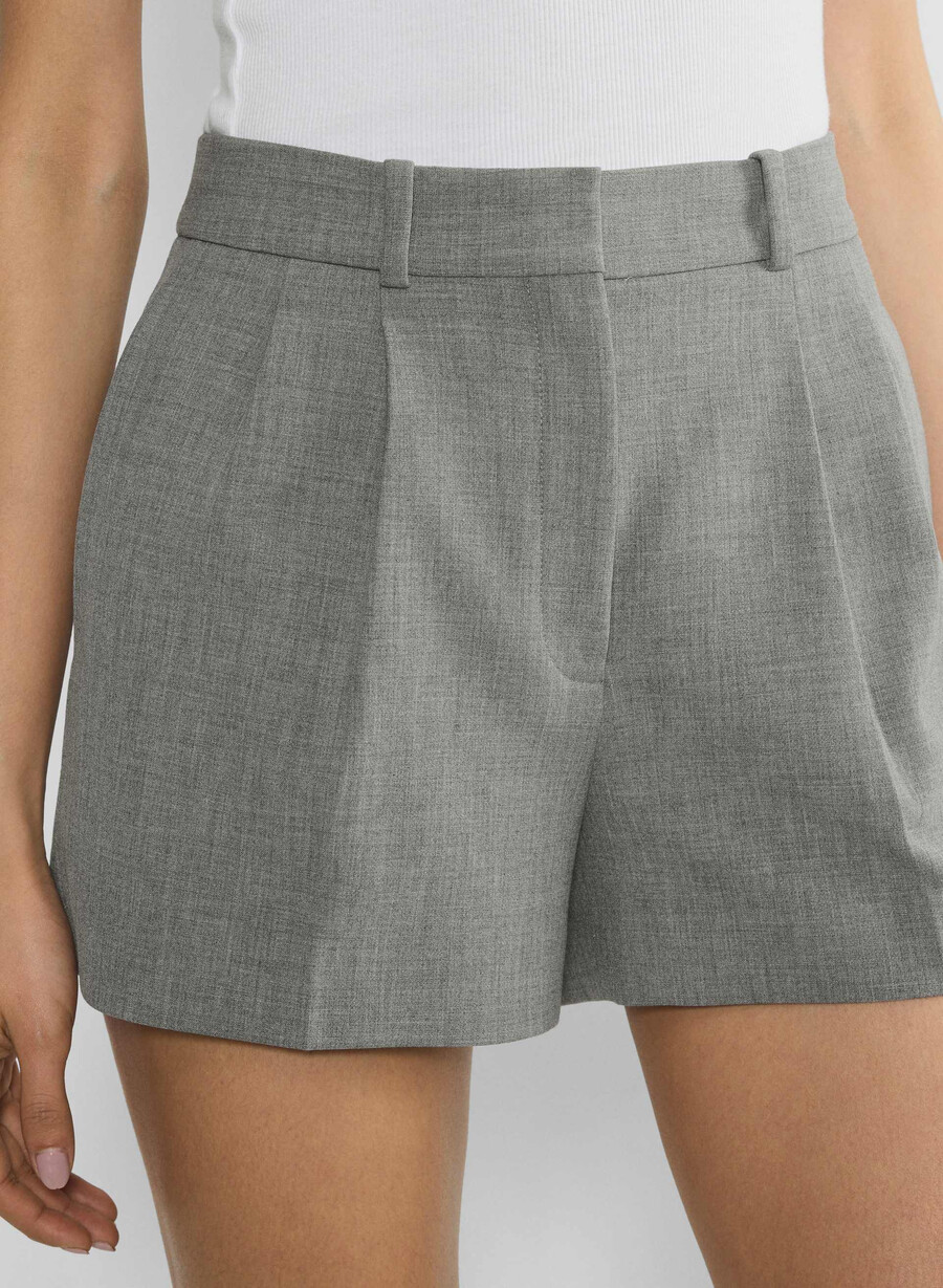 pantaloni scurți mini plisați - ressential heather dark grey