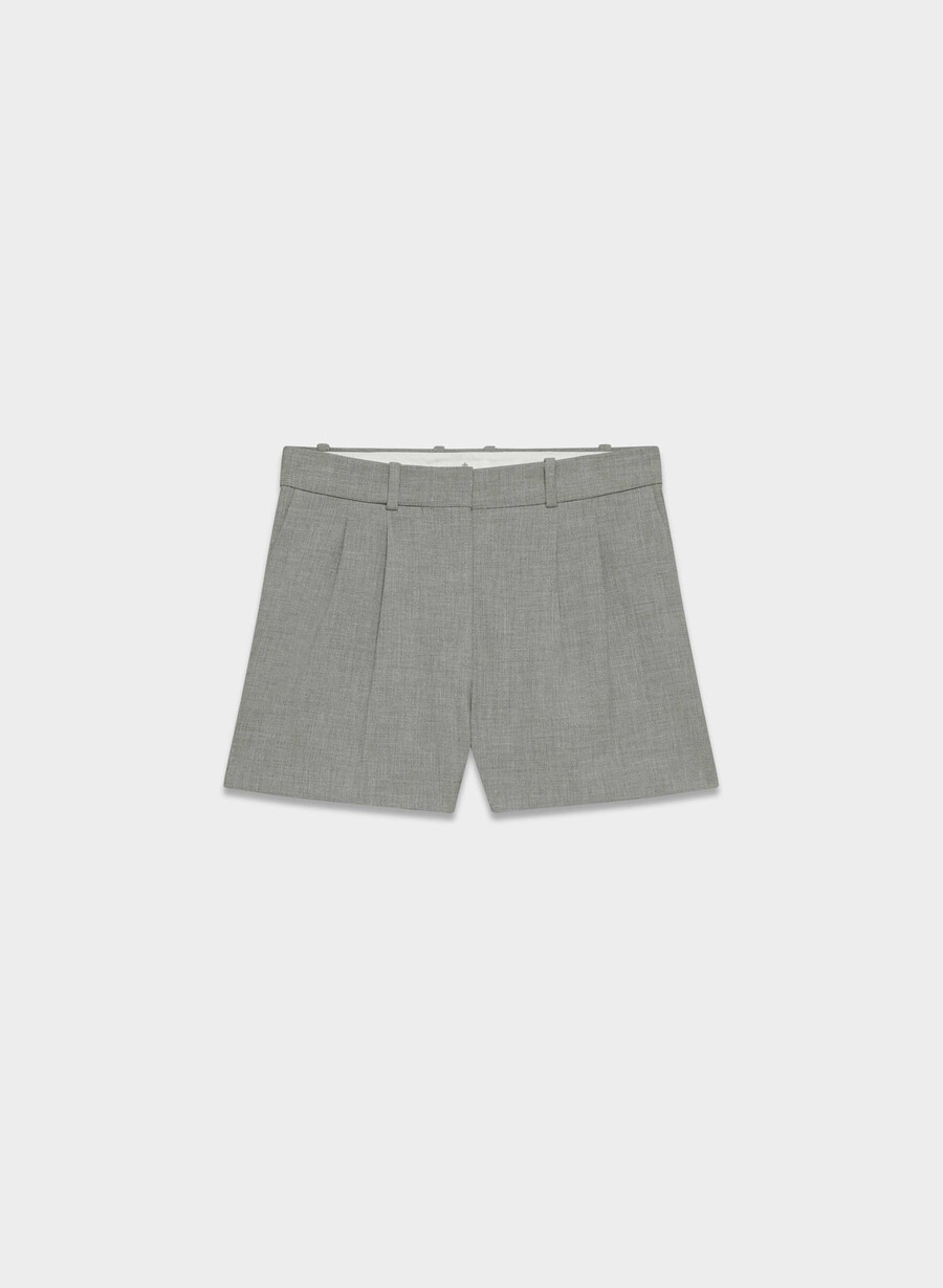 pantaloni scurți mini plisați - ressential heather dark grey