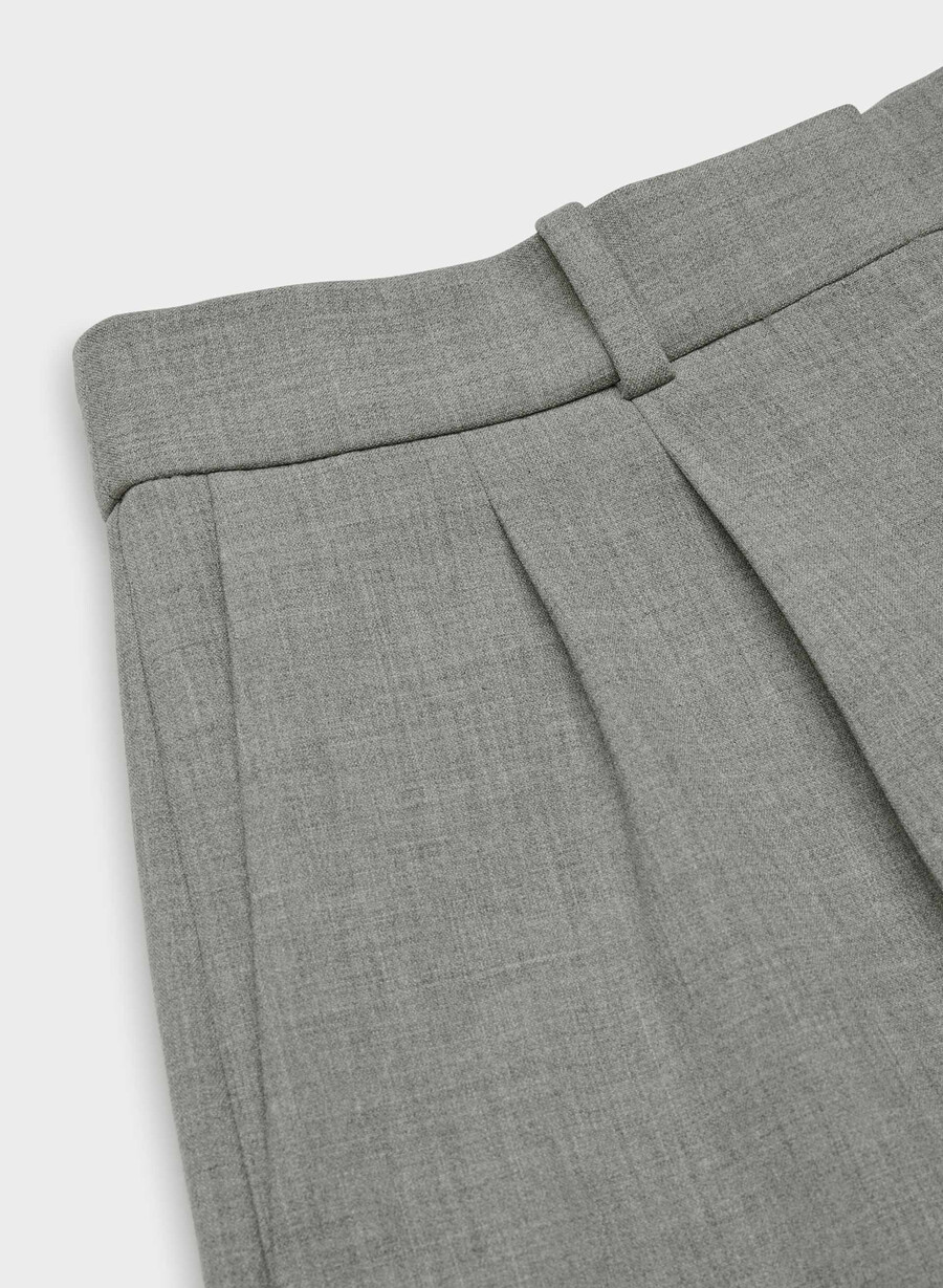 pantaloni scurți mini plisați - ressential heather dark grey