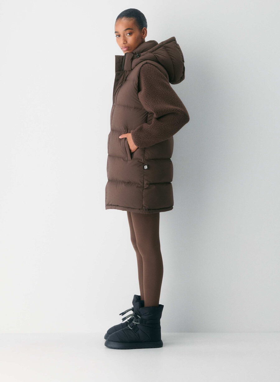 vestă the super puff mid - climatte maro mocha rich