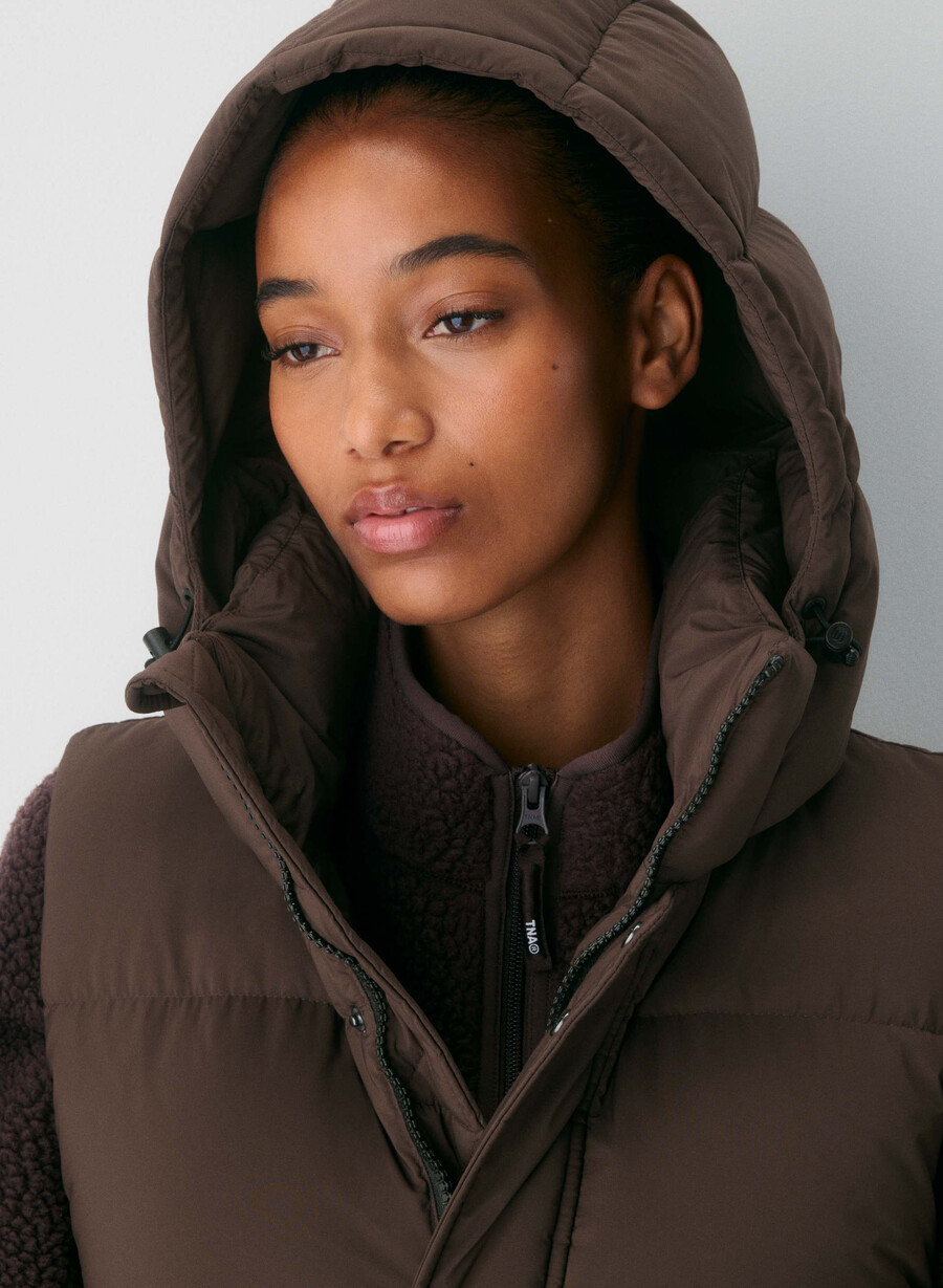 vestă the super puff mid - climatte maro mocha rich