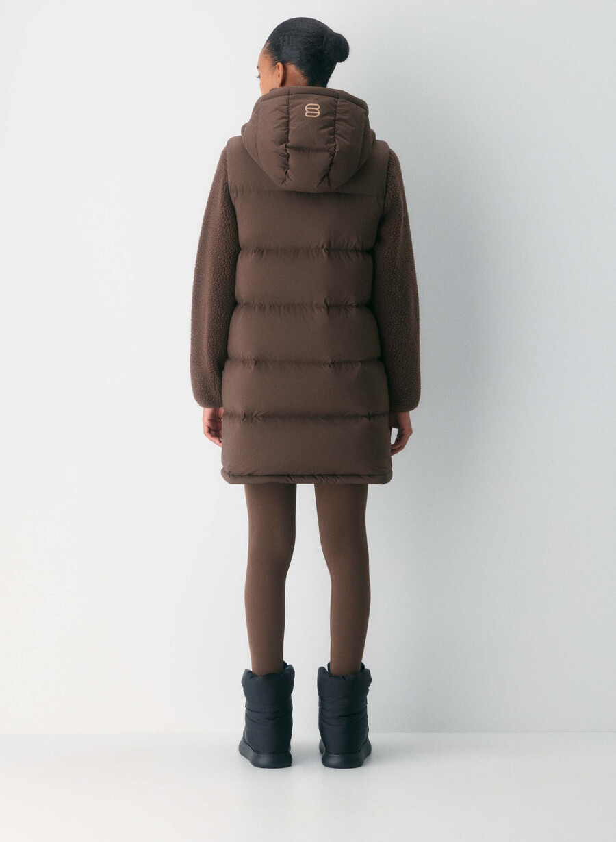 vestă the super puff mid - climatte maro mocha rich
