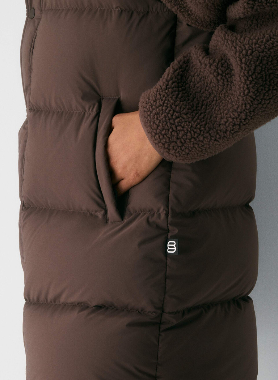 vestă the super puff mid - climatte maro mocha rich