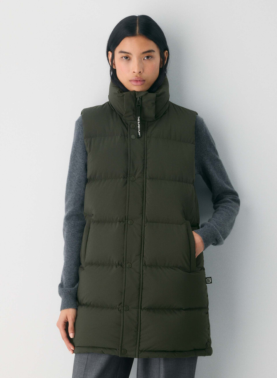 vestă the super puff mid - climatte verde flint