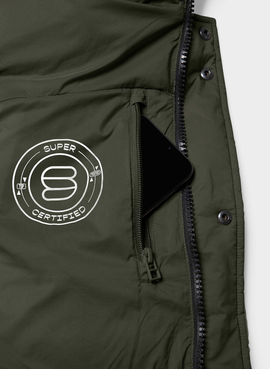 vestă the super puff mid - climatte verde flint