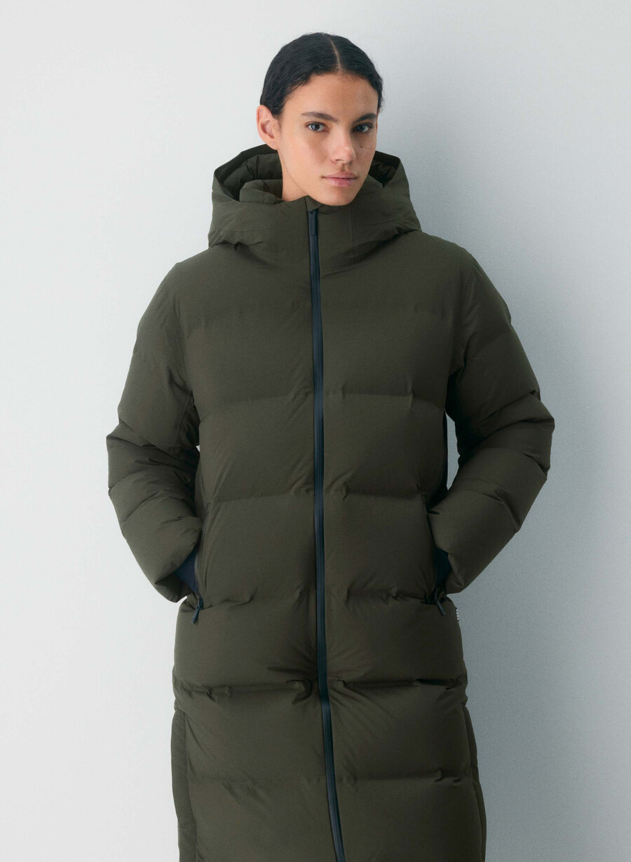 super puff₂o long - rainstop verde flint