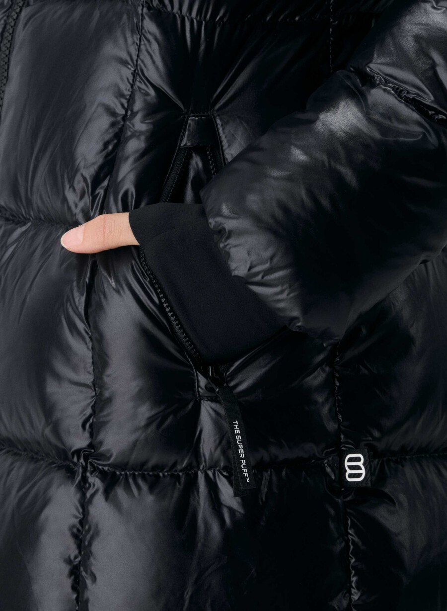 puful supersnug lung - negru lucios