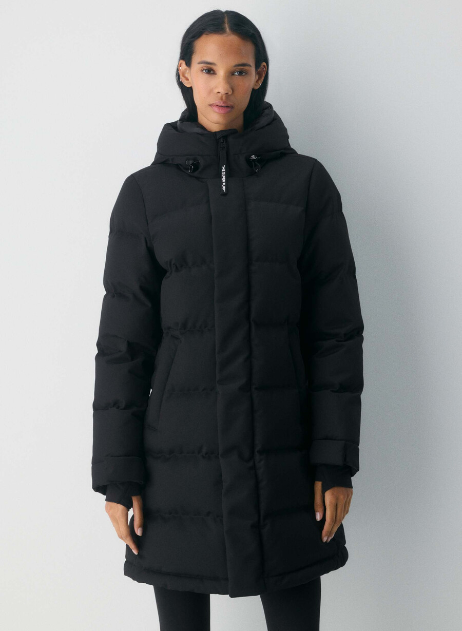 geacă super arctic parka mid - arctic twill negru