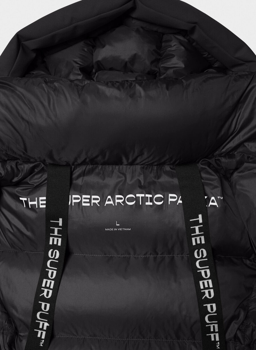 geacă super arctic parka mid - arctic twill negru