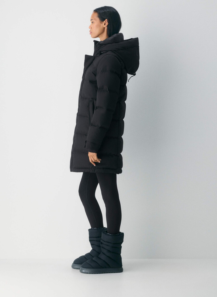 geacă super arctic parka mid - arctic twill negru