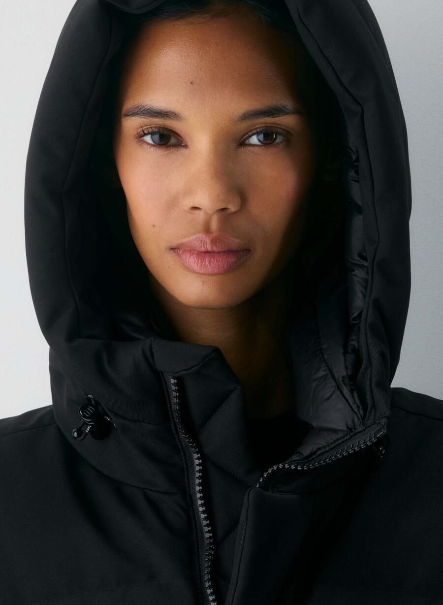 geacă super arctic parka mid - arctic twill negru