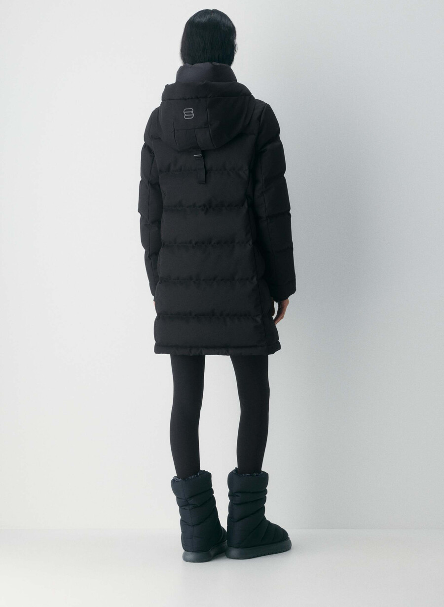 geacă super arctic parka mid - arctic twill negru