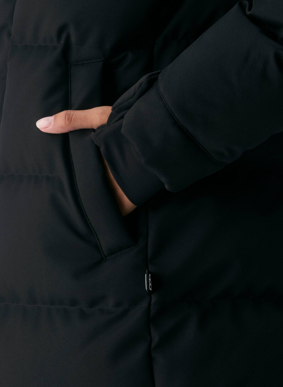 geacă super arctic parka mid - arctic twill negru