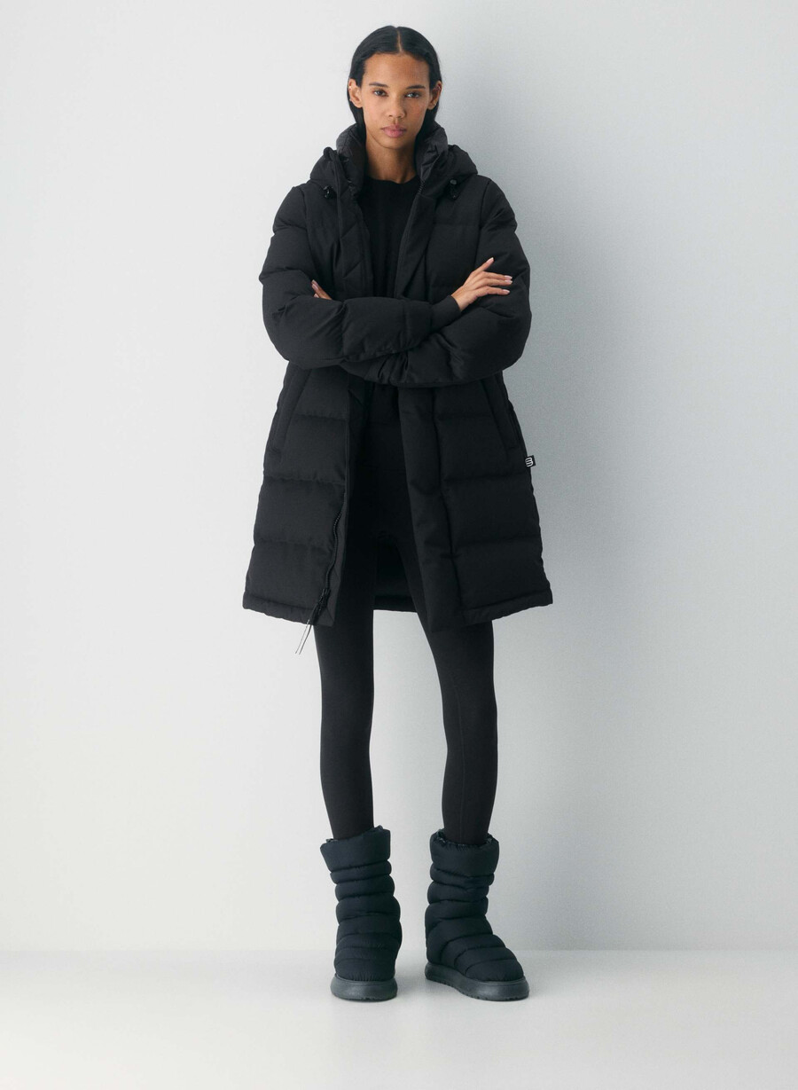 geacă super arctic parka mid - arctic twill negru