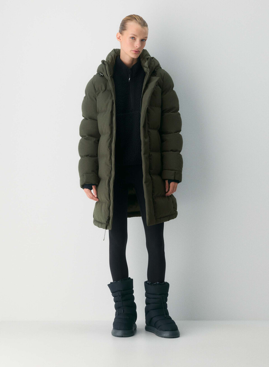 geacă super arctic parka mid - arctic twill verde flint