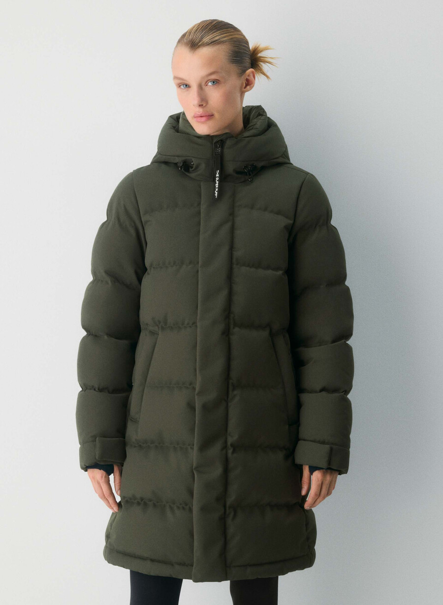 geacă super arctic parka mid - arctic twill verde flint