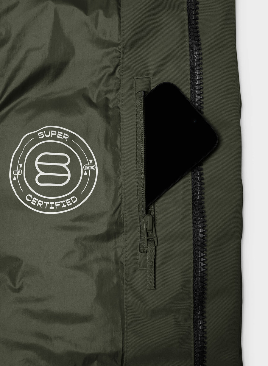geacă super arctic parka mid - arctic twill verde flint