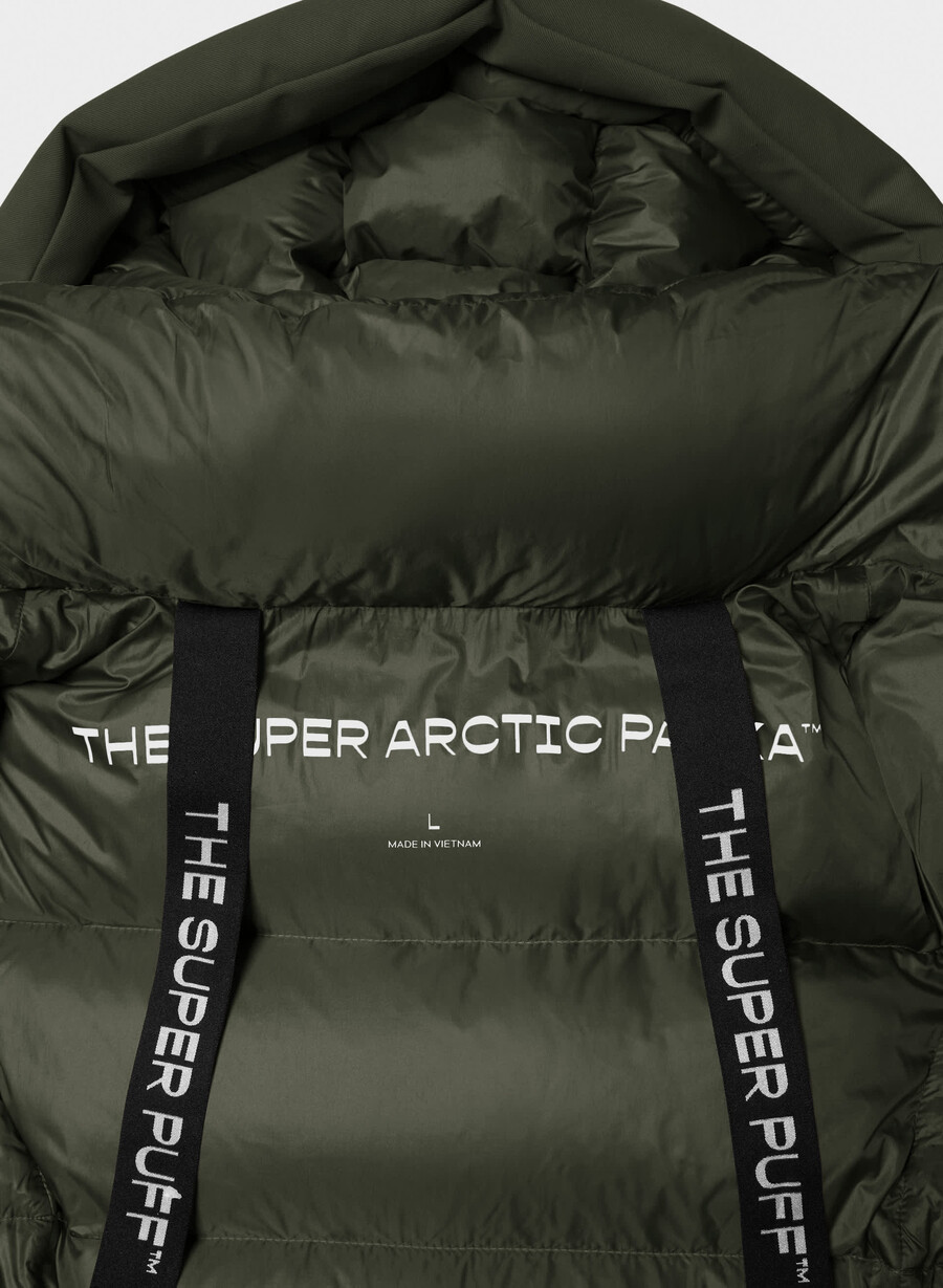 geacă super arctic parka mid - arctic twill verde flint