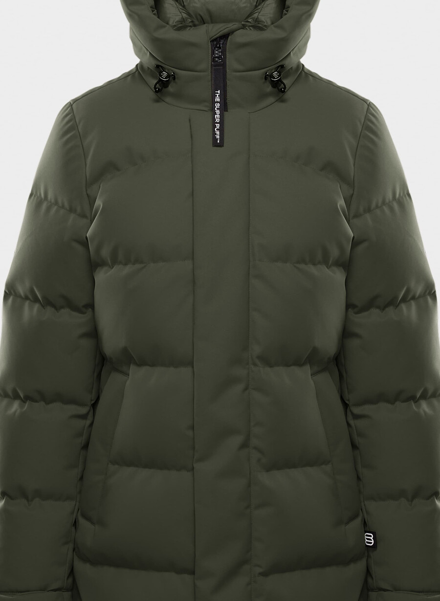 geacă super arctic parka mid - arctic twill verde flint