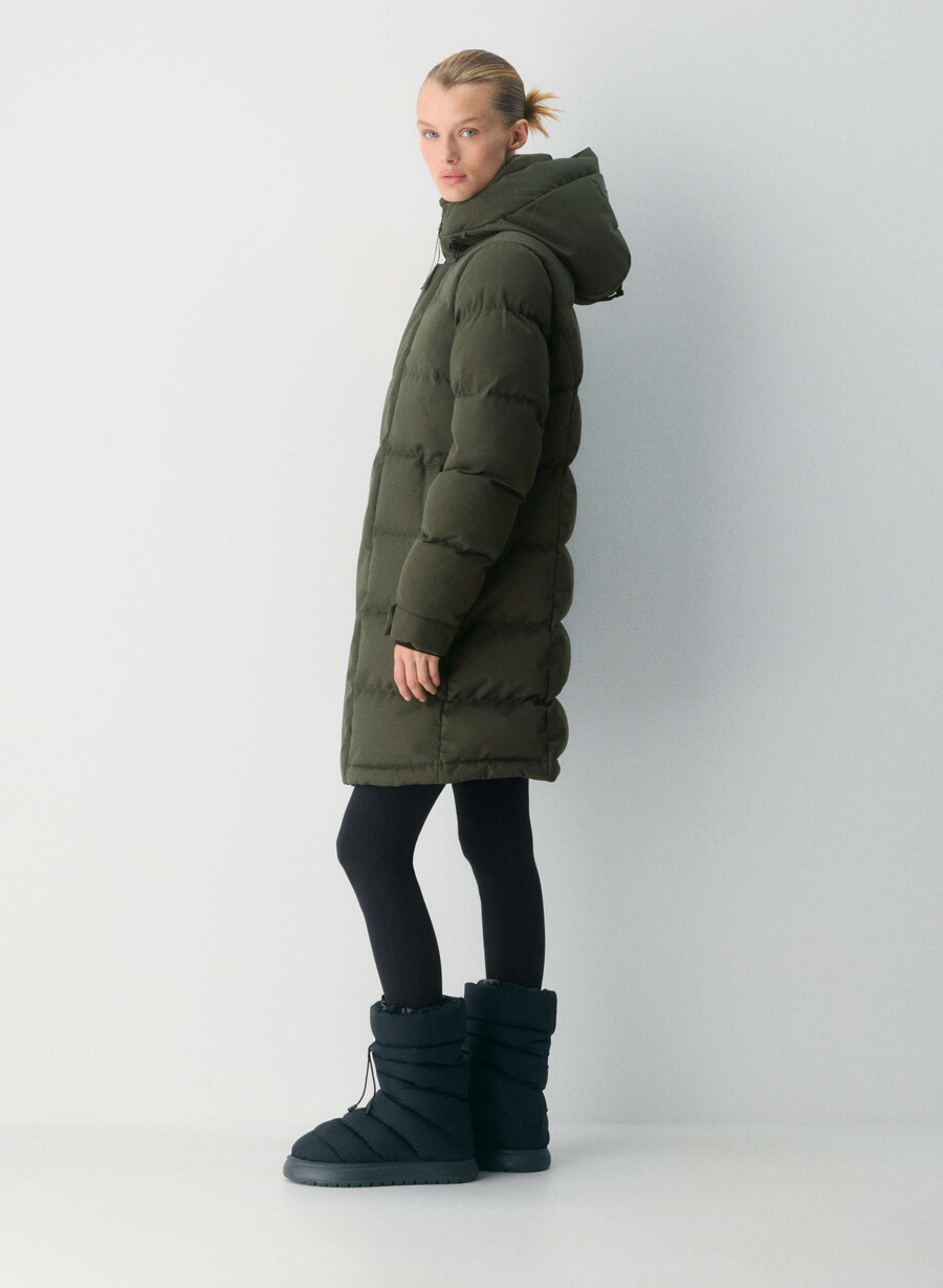 geacă super arctic parka mid - arctic twill verde flint
