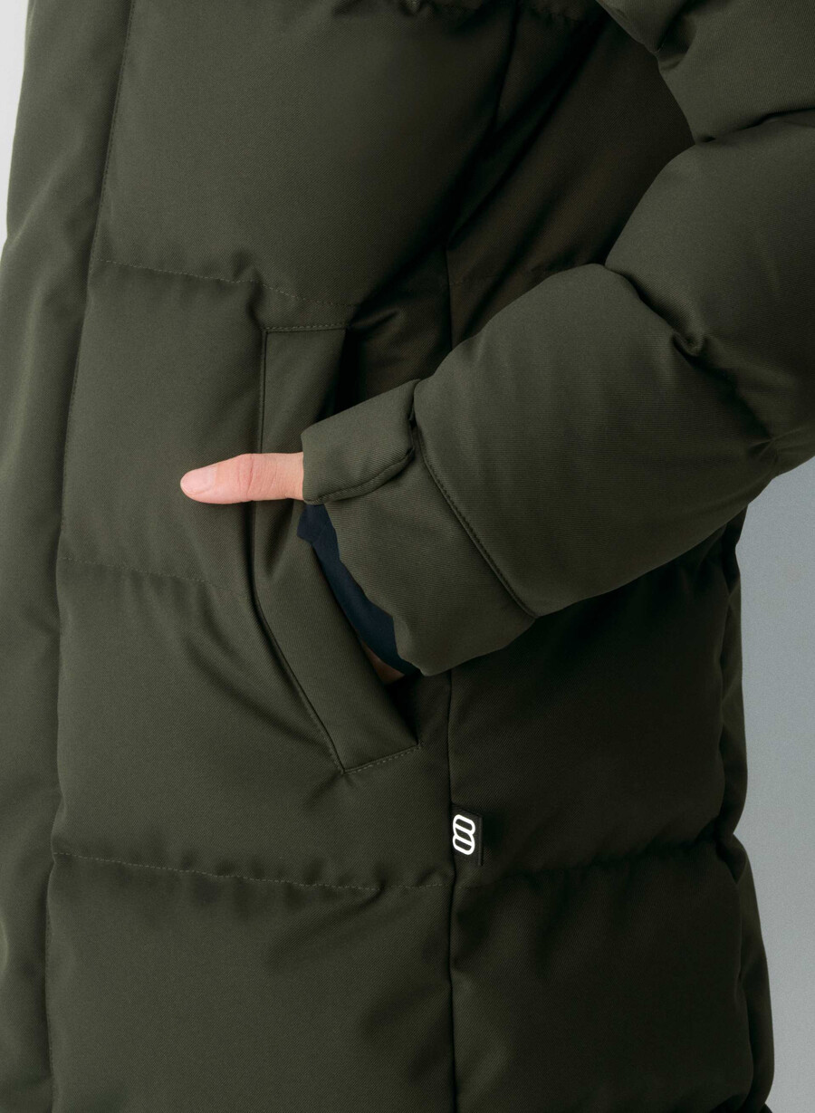 geacă super arctic parka mid - arctic twill verde flint