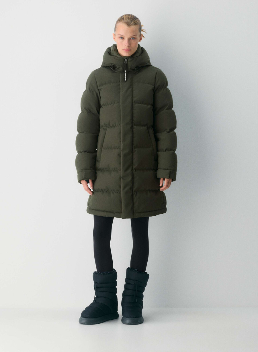 geacă super arctic parka mid - arctic twill verde flint