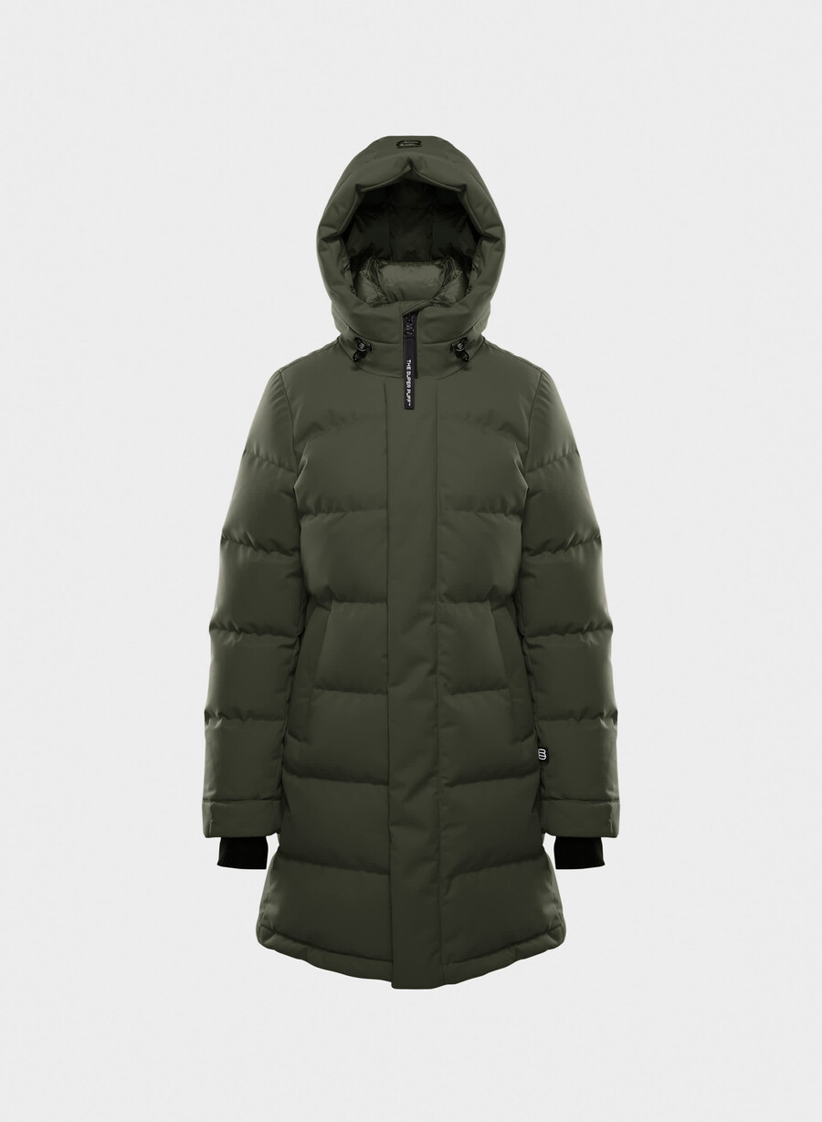 geacă super arctic parka mid - arctic twill verde flint