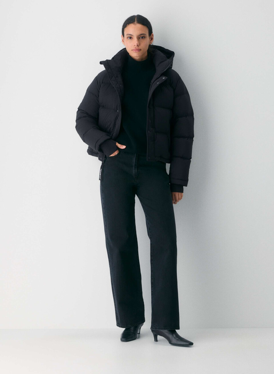 pantaloni scurți super puff - climatte negru
