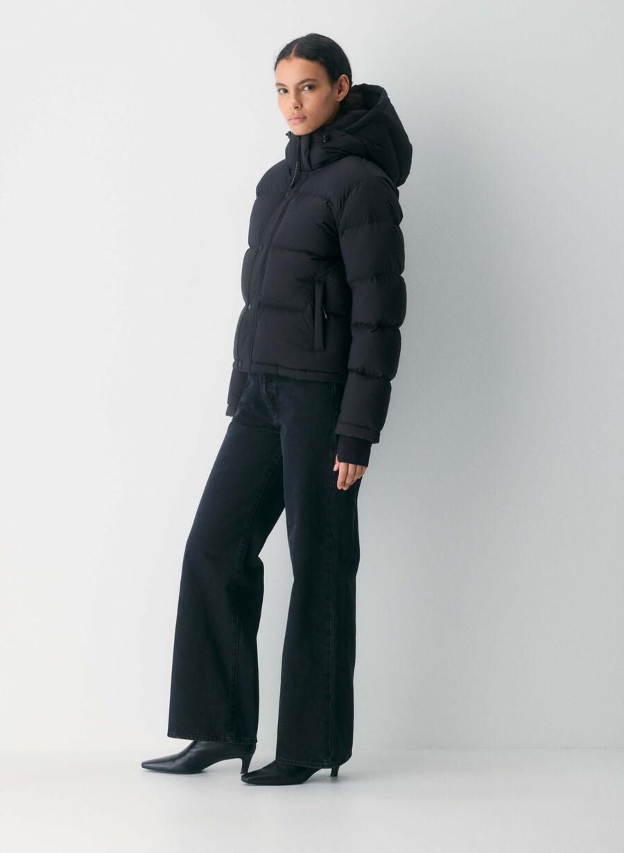 pantaloni scurți super puff - climatte negru