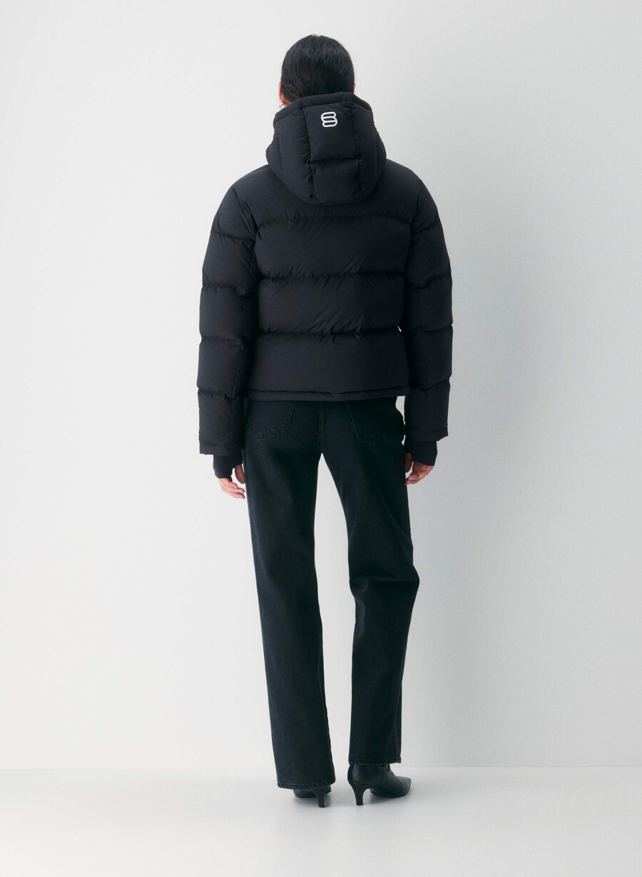 pantaloni scurți super puff - climatte negru