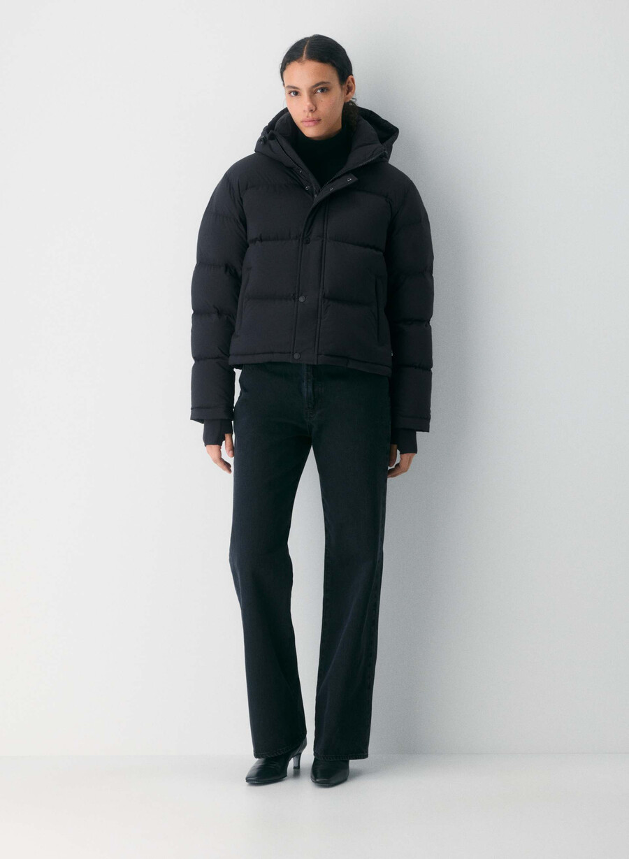pantaloni scurți super puff - climatte negru