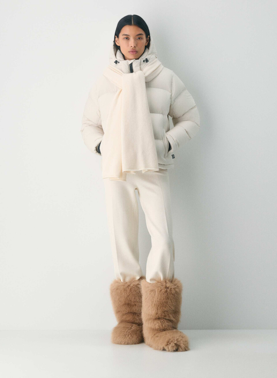 pantaloni scurți super puff - climatte matte pearl