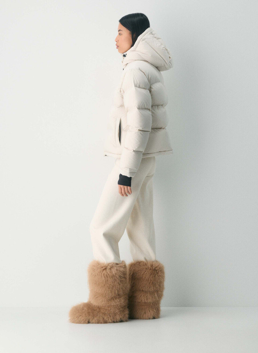 pantaloni scurți super puff - climatte matte pearl