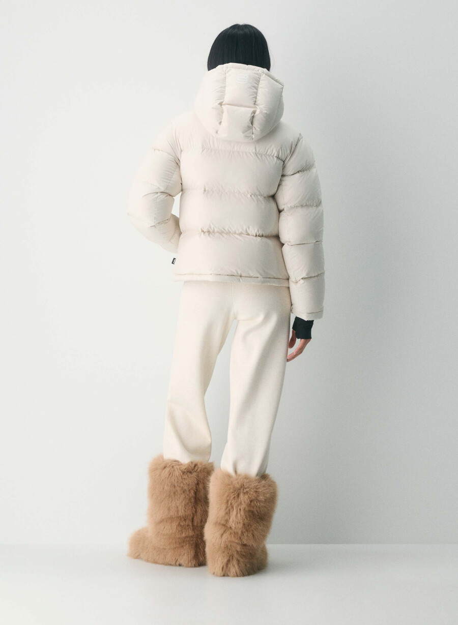 pantaloni scurți super puff - climatte matte pearl