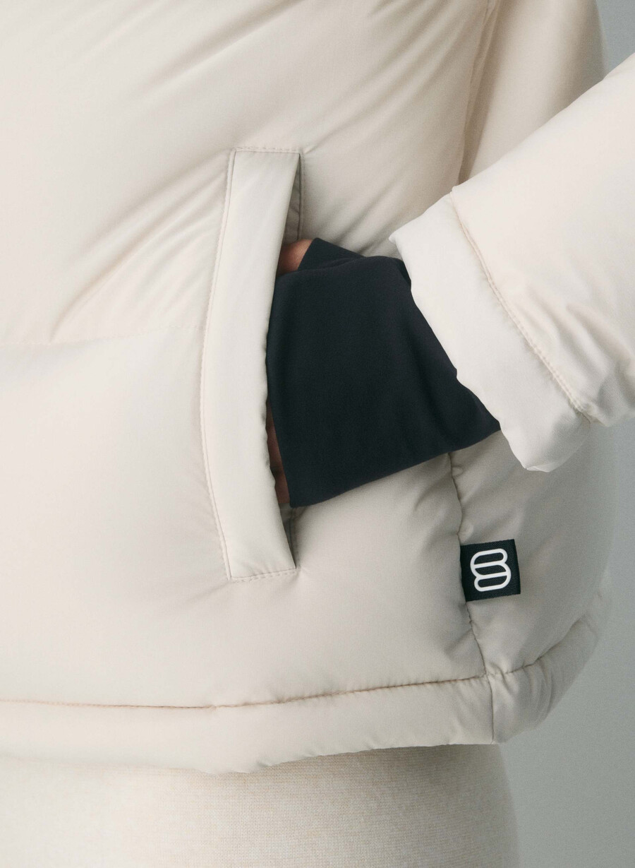 pantaloni scurți super puff - climatte matte pearl