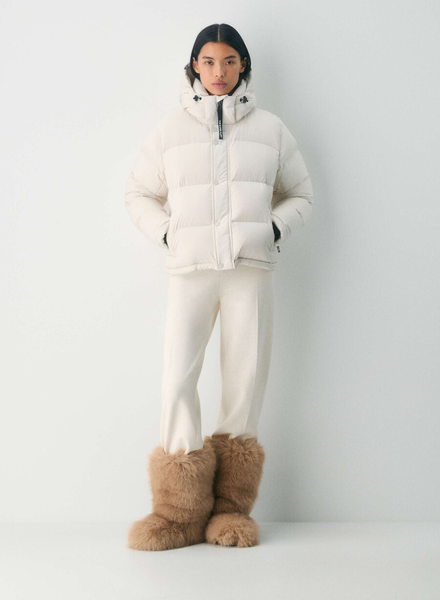 pantaloni scurți super puff - climatte matte pearl