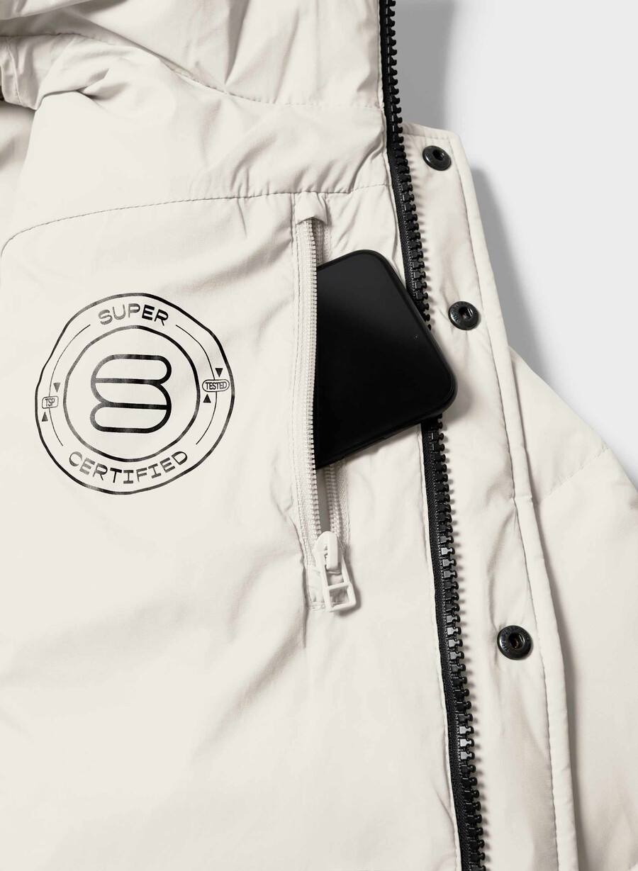 pantaloni scurți super puff - climatte matte pearl